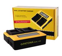 Caricabatteria rapido DUAL LCD Patona per Canon EOS 100D,M,M10,M100,M2,M50