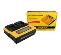 Caricabatteria rapido DUAL LCD Patona per GoPro Hero 3plus