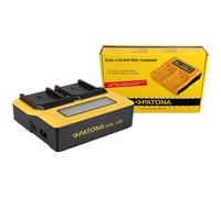Caricabatteria rapido DUAL LCD Patona per JVC GR-DF590,GR-X5,GR-X5E,GR-X5EX