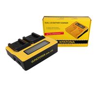 Caricabatteria rapido DUAL LCD Patona per Panasonic HC-V500,HC-V510,HC-V520