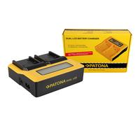 Caricabatteria rapido DUAL LCD Patona per Sony Cyber-shot DSC-HX30V,DSC-HX5V