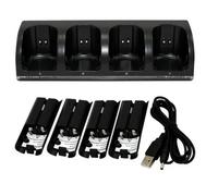 Caricabatteria remoto Dock Station culla + batteria ricaricabile da 2800mAh per caricabatterie Gamepad Controller Nintendo Wii