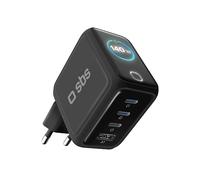 Caricabatteria SBS Caricatore USB-C Smart con display TFT e Power Control 2.0, 140W, Nero