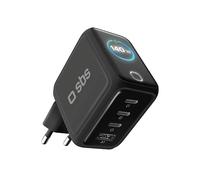 CARICABATTERIA SBS Display Smart PD da 140W, Nero