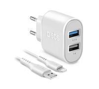 SBS TEKITTR2ULH2189A Caricabatterie per dispositivi mobili Bianco Interno