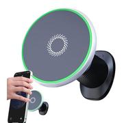 Caricabatteria senza fili per auto | Con ricarica rapida da 15 W e clip magnetica, supporto per cellulare per auto e veicoli, per l'uso in veicoli come camion auto e in ufficio di casa