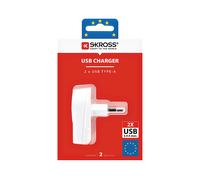 SKROSS 1302421 - Caricatore USB SKROSS Euro - 2 USB-A.