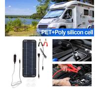 Caricabatteria Solare 12V 30W per Auto Camper Barche con Modulo di Protezione