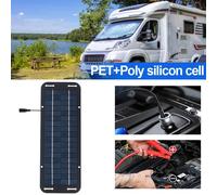 Caricabatteria Solare 12V 30W per Auto Camper Barche con Modulo di Protezione