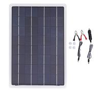 Caricabatteria solare 12V Regolatore di carica MPPT IP67 Manutentore pannello solare impermeabile per tosaerba per e barche per auto (20 W)
