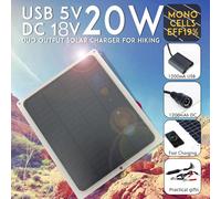 Caricabatteria Solare 20W Efficiente per Veicoli Kit Facile Installazione