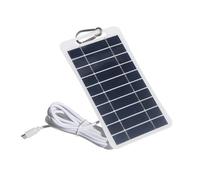Caricabatteria Solare 5W5V con Uscita TIPO C per Ricarica Dispositivi Mobile Est