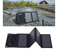 Caricabatteria Solare Pieghevole 7W con Doppia Uscita USB per Viaggi e Avventure