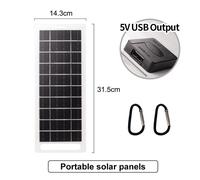 Caricabatteria solare USB mobile da esterno design leggero alimentatore affidabi