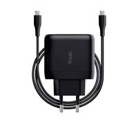 CARICABATTERIA TRUST MAXO 65W USB-C CHARG BLK da 65W, Nero