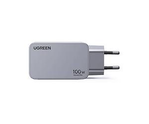 CARICABATTERIA UGREEN Caricatore Nexode Pro fast charger 100 W 3 porte da 100W, Nero