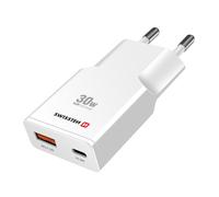 Caricabatteria ultra compatto smartphone e tablet GaN 30W USB-C e USB-A QC 3.0