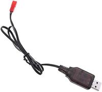 Caricabatterie USB 6V Ni-MH/Ni-CD per giocattoli RC | Cavo JST 2P | Protezion...