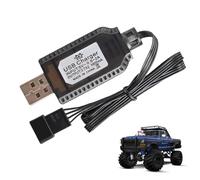 Caricabatteria USB al litio - Cavo da 7,4 V 1000 mA, connettore SM-2P/3P/4P, adattatore per filo ricaricabile veloce, accessorio di alimentazione sicuro | Per RC Drone aereo giocattolo barca auto