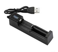 Caricabatteria USB al litio per Smart Single Slot Charger con alta corrente di ricarica e Auto-Stop per protezione da sovraccarico, per dispositivi portatili