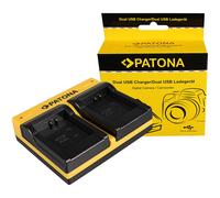 Caricabatteria USB dual Patona per Canon PowerShot SX400 IS,SX410 IS,SX420 IS