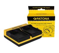 Caricabatteria USB dual Patona per Nikon 1 V1,D500,D600,D610,D7000,D7100,D7200