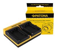 Caricabatteria USB dual Patona per Pentax D-Li108