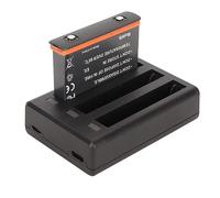 Caricabatteria Veloce per X3, Caricabatteria Portatile a 3 Canali con Cavo di Tipo C e Batteria di Ricambio da 3,85 V 1800 MAh 6,9 Wh