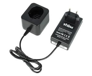 Caricabatteria vhbw 220V compatibile con utensile Black & Decker CD12CA, CD12CAB, CD12CAH, CD12CB, CD12CBK, CD12CE, CD12GTK, CD431, CD431K