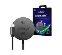CARICABATTERIA WIRELESS 3MK incharge Align, Android Dispositivi Android con supporto alla tecnologia da 25 W, Nero