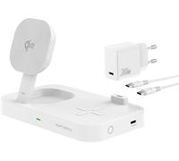 CARICABATTERIA WIRELESS 4SMARTS Qi2 Trident da 25 W, Bianco
