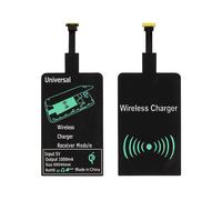 Pack Carica Qi e Connettore di Trasformazione Micro USB Ricarica Wireless Nero