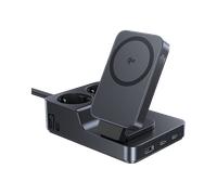CARICABATTERIA WIRELESS BASEUS Nomos 6-in-1, universale Carga inalámbrica magnética Qi2 da 67W, Nero