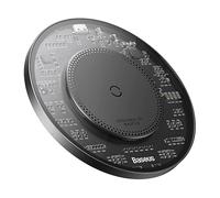 Baseus Simple 2 - Caricabatterie wireless da 15 W con cavo da tipo C a tipo C, colore: Nero