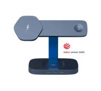 CARICABATTERIA WIRELESS CANYON Hexagon 310 3in1, APPLE, ANDROID APPLE, ANDROID da 15 W, Blue