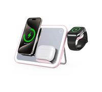 CARICABATTERIA WIRELESS FORCELL MagGlow, Samsung, Apple Samsung, Apple da 15 Watt, Rosa