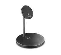 CARICABATTERIA WIRELESS HAMA 201737, HAMA Smartphone, cuffie da 15 W, Argento, Nero