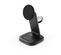 CARICABATTERIA WIRELESS SATECHI 3-in-1 Foldable Wireless Charging Stand, Samsung, Google, Xiaomi, Huawei, Sony da 25W, Nero
