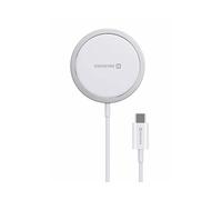 Swissten cavo Magstick USB-C - Caricatore Wireless Magnetico, Compatibile MagSafe, supporta una ricarica rapida fino a 15W - Lunghezza 1,5m
