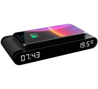 THOMSON - Radio Sveglia Display Digitale Con Funzione Di Ricarica A Induzione 15 W, Nero