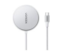 CARICABATTERIA WIRELESS UGREEN W703 Qi2, Apple Apple da 15W, Argento, Bianco