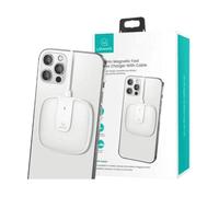 CARICABATTERIA WIRELESS USAMS US-CD153 MagSafe iPhone 12 13 14 da 15 W, Bianco