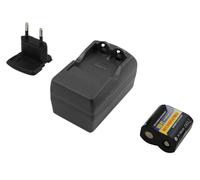 Caricabatterie + 1x Batteria CR-P2 Per Panasonic Fujifilm Varta Sony