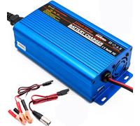 Caricabatterie 24V intelligente completamente automatico mantenitore trickle 5A con connettore XLR 3 pin e morsetti a coccodrillo, interruttore I/O (spina UE)