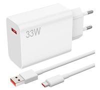 Caricabatterie 33w con Cavo USB C 1M Per Xiaomi Pad 6 5 Redmi Pad Pro 5G Note 13 12 POCO M6, Ricarica Turbo Carica Batterie Cellulare Per Xiaomi POCOPHONE F2 F1 Mi 9 Lite 10T, Adattatore di Ricarica