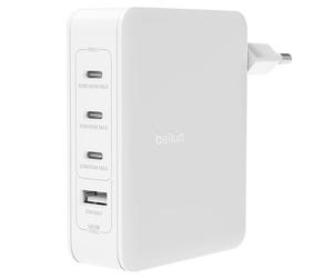 Caricabatterie 3x USB-C e USB 140W GaN ultra-veloce formato compatto - Nouvo