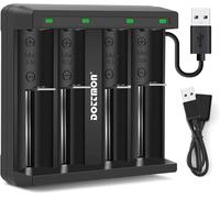 Caricabatterie 4 slot intelligente con display LCD universale per batterie