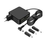 Caricabatterie 45W 65W Compatibile con ASUS Vivobook Zenbook Chromebook Eeebook Transformer Imaginebook Serie Cavo di ricarica con 3 connettori tondi Alimentatore