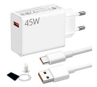 Caricabatterie 45W per Xiaomi, 45W Caricabatterie per Redmi Ricarica Rapida Turbo con Cavo USB C 2m per Xiaomi Redmi Note 13 12 11 10 Pro 13X POCO M6 X5 M5s M4 X3 F3 Mi 11 10T Lite Mi Pad 7 6 5