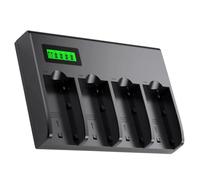 Caricabatterie a 4 canali con display LCD NP-F970, spina UE